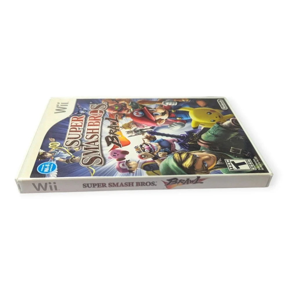 Super Smash Bros Brawl Nintendo Wii Game Complete CIB Mario Link Sonic